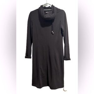 Carre Noir French Terry Dress in Black, Size S
